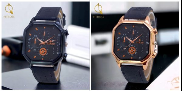 Fitros Square Strap Gents Watch –brown.(without Box)