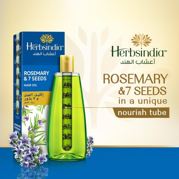 Herbs India 7 Seed Hair Oil With Rosemary – 280 Ml