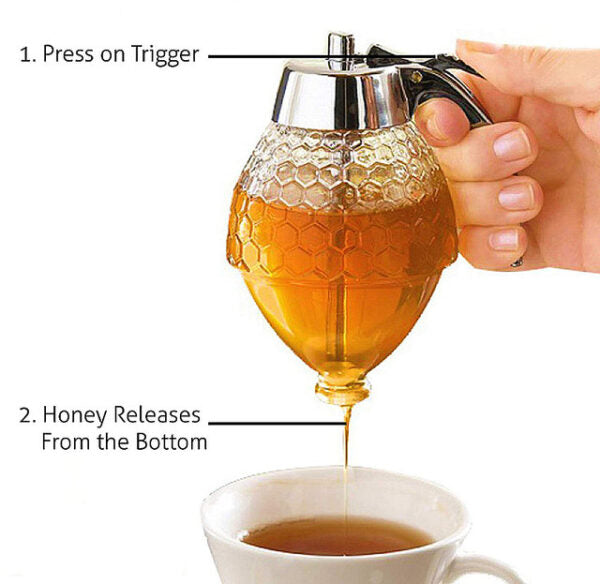 Honey Dispenser Juice Syrup Pot Jar 200ml