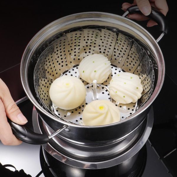 Stainless Steel Folding Vegetable Steamer Basket Stainless