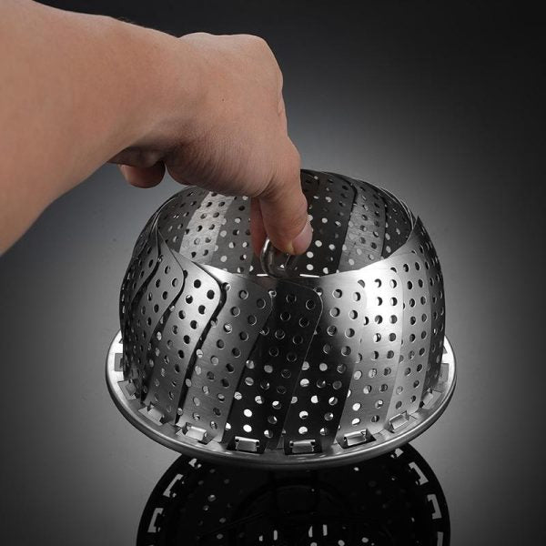 Stainless Steel Folding Vegetable Steamer Basket Stainless