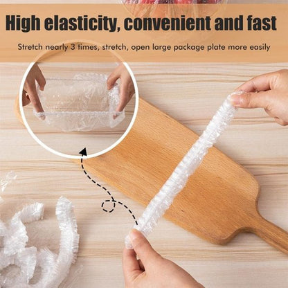 100pcs Disposable Transparent Plastic Food Storage Bags