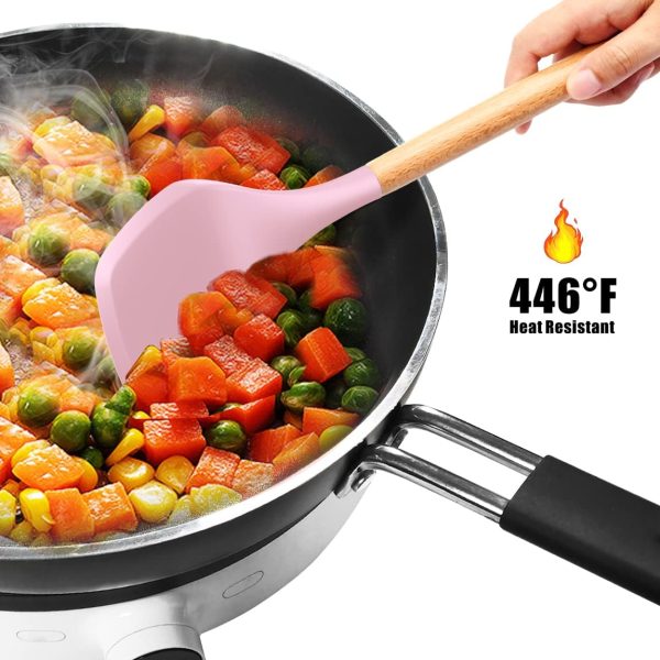2 Pcs Silicone Cooking Utensils Kitchen Utensil Set