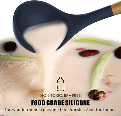 2 Pcs Silicone Cooking Utensils Kitchen Utensil Set