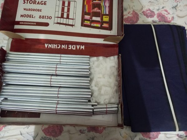 3 Door Fancy & Portable Foldable Closet Wardrobe Storage
