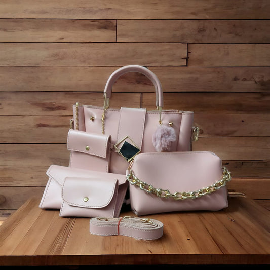 Charles And Kieth 5 Pcs Set Ladies Hand Bag