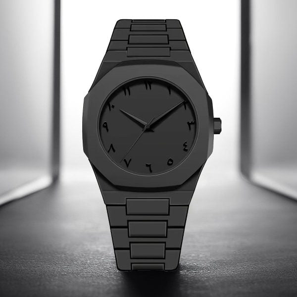 Full Black Aura Quartz Watch , Premium Quality & Finish – Without Box