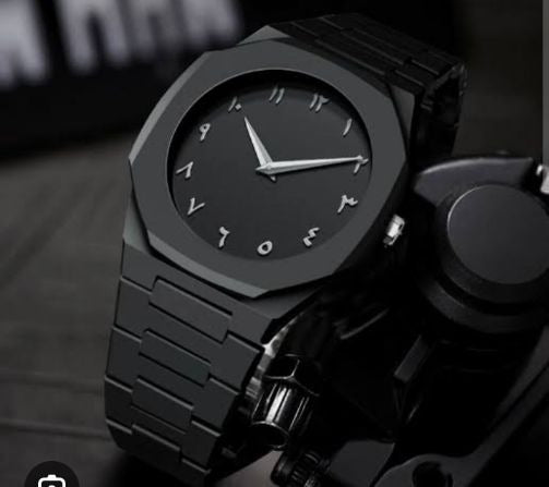 Full Black Aura Quartz Watch , Premium Quality & Finish – Without Box