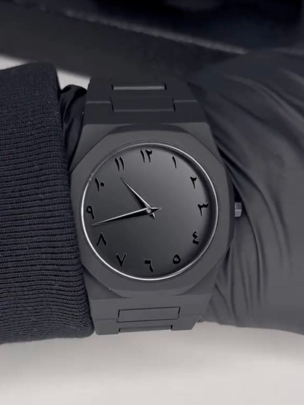 Full Black Aura Quartz Watch , Premium Quality & Finish – Without Box