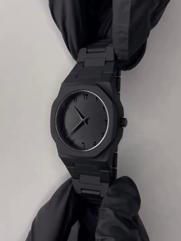Full Black Aura Quartz Watch , Premium Quality & Finish – Without Box