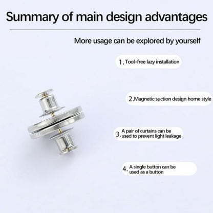 Curtain Pins, Curtain Tiebacks, Magnetic, Gap Resistant, Lace