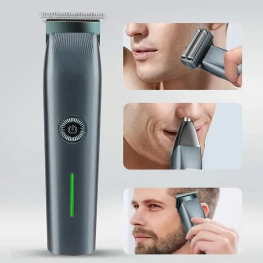 Geemy (gm7620) 3in1 Grooming Kit Is Rechargeable Powerful Trimmer For Men