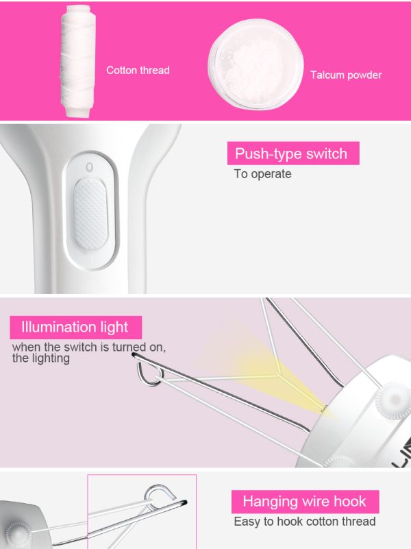 Daling Dl-6009 Portable Women Depilation Epilator Mini Electric Painless Lady’ Hair Remover