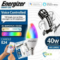 Energizer Smart Led Wifi Bulb, 5.5w, App Controllable,With Alexa, Google And Siri