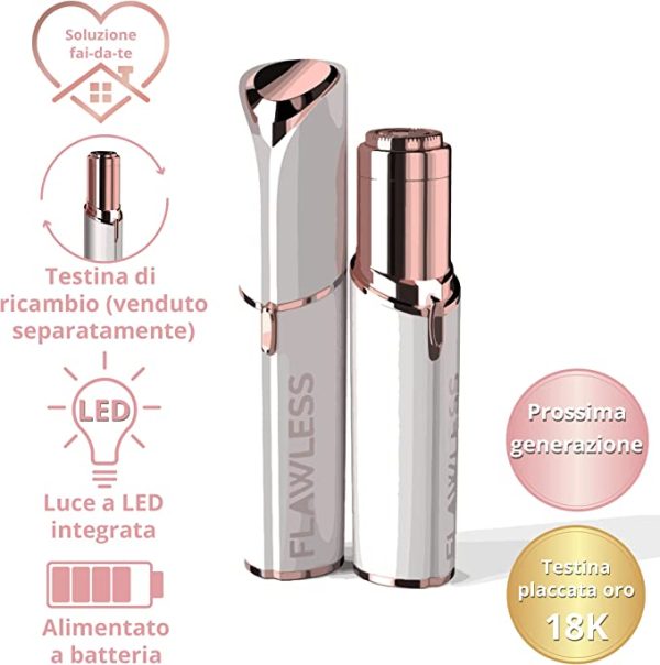 Flawless Facial Hair Remover | Hair Trimmer For Eye Chin Cheeks Upper Lip For Girls & Women