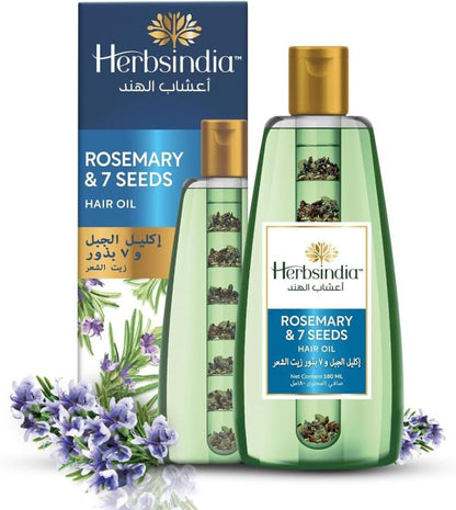 Herbs India 7 Seed Hair Oil With Rosemary – 280 Ml