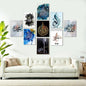 Home Decoration Item 9 Pcs Wall Decor Easy Set Up With Bothside Tape