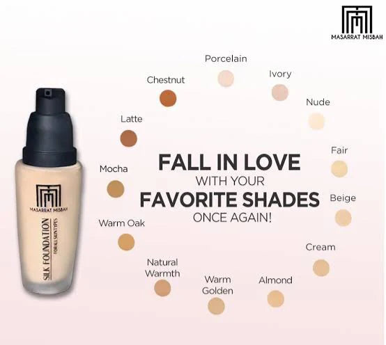 Masarrat Misbah Cream Silk Foundation Shine And Moisturize