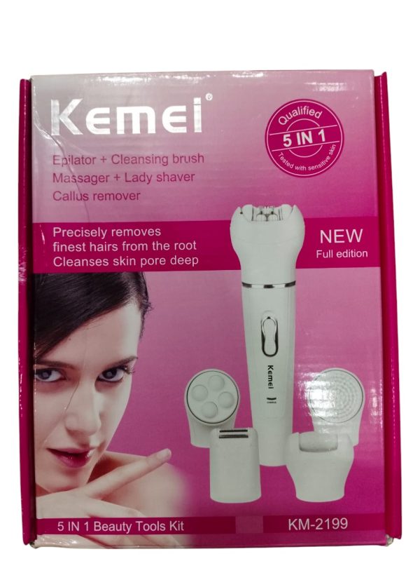 Kemei Km-2199 Electric Ladies Hair Removal Trimmer 5 In 1