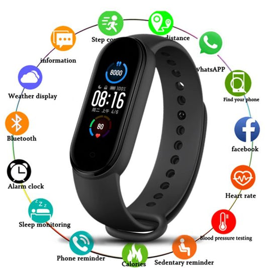 M5 Band Sport Wristband Blood Pressure Monitor Heart Rate For Android