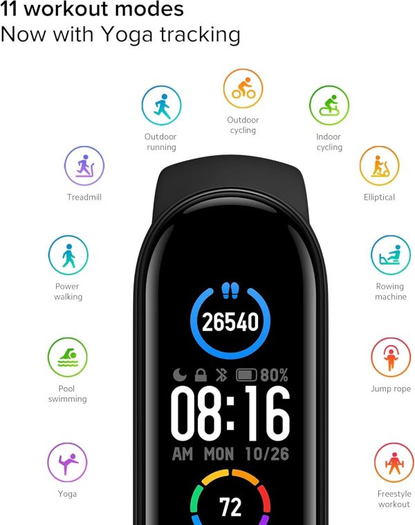 M5 Band Sport Wristband Blood Pressure Monitor Heart Rate For Android