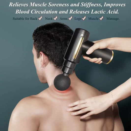 Massage Gun Deep Tissue,Muscle Massager With 4 Massage Heads,