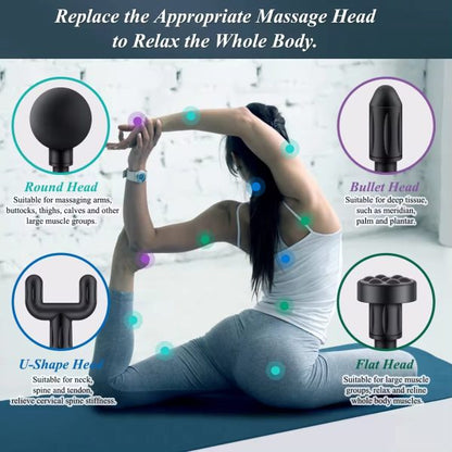 Massage Gun Deep Tissue,Muscle Massager With 4 Massage Heads,