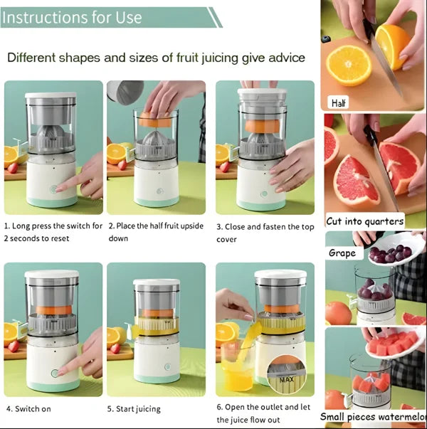 Portable Electric | Juice Extractor | Juice Blender