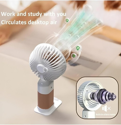 Portable Mini Rechargeable Fan – Single Speed Air Cooler For Summer Use