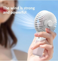 Portable Mini Rechargeable Fan – Single Speed Air Cooler For Summer Use