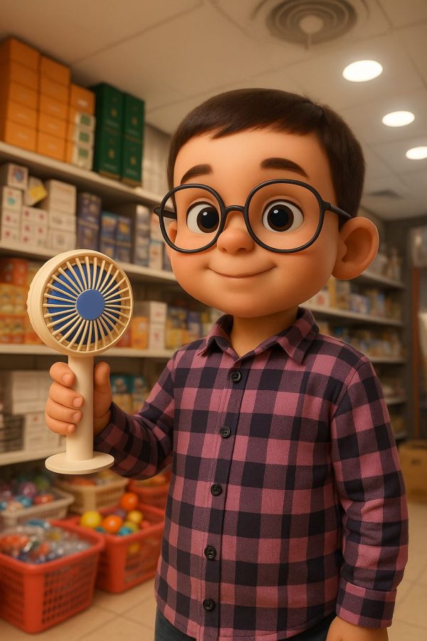 Portable Mini Rechargeable Fan – Single Speed Air Cooler For Summer Use