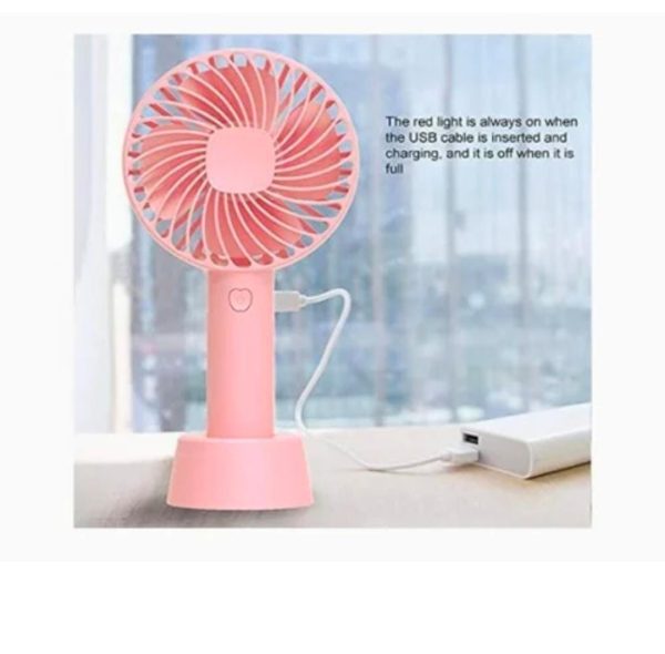 Portable Usb Rechargeable Fan | Handheld 3 Speed Strong Wind