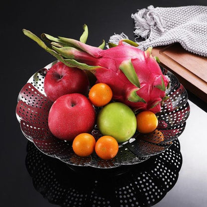 Stainless Steel Folding Vegetable Steamer Basket Stainless