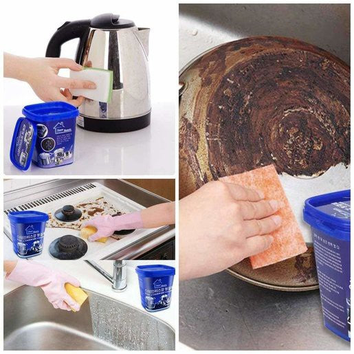 Stubborn Stains Cookware Cleaner | Kitchen Washing Pot Dish Bottom