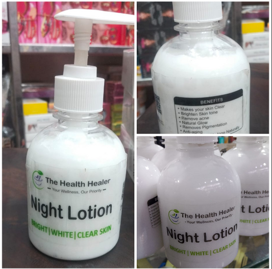 The Health Healer Night Lotion Bright White Clear Skin